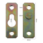 fixations métalliques industrielles couleur irisée travaux bois vert jaune bronze violet