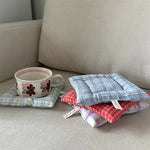 protector cushions pattern checkerboard colors violet rose white blue red green yellow
