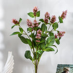 décoration intérieure moderne plante artificielle soie lavande fleurs vertes violette roses 75cm