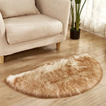 tapis blanc moderne fourrure polyester antidérapant bleu rouge marron noir