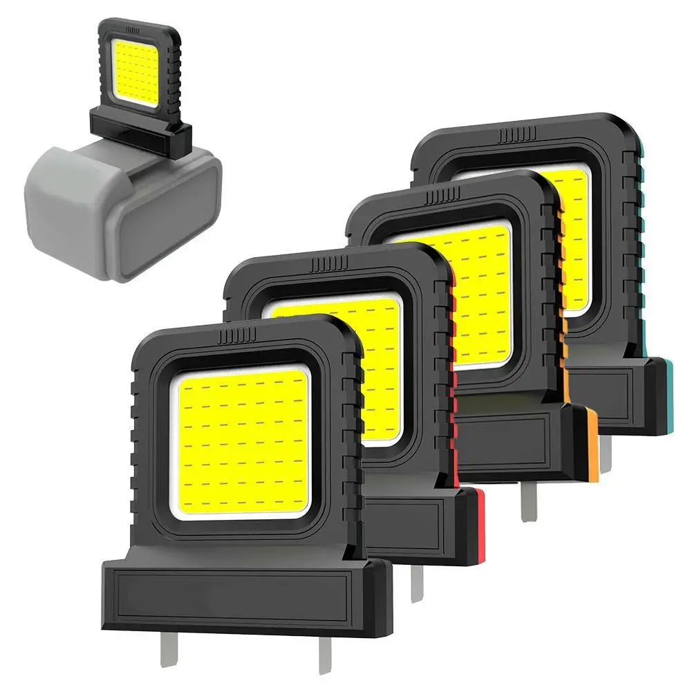 lampe travail led moderne robuste noir orange gris mat rechargeable batterie intégrée tringle fixations