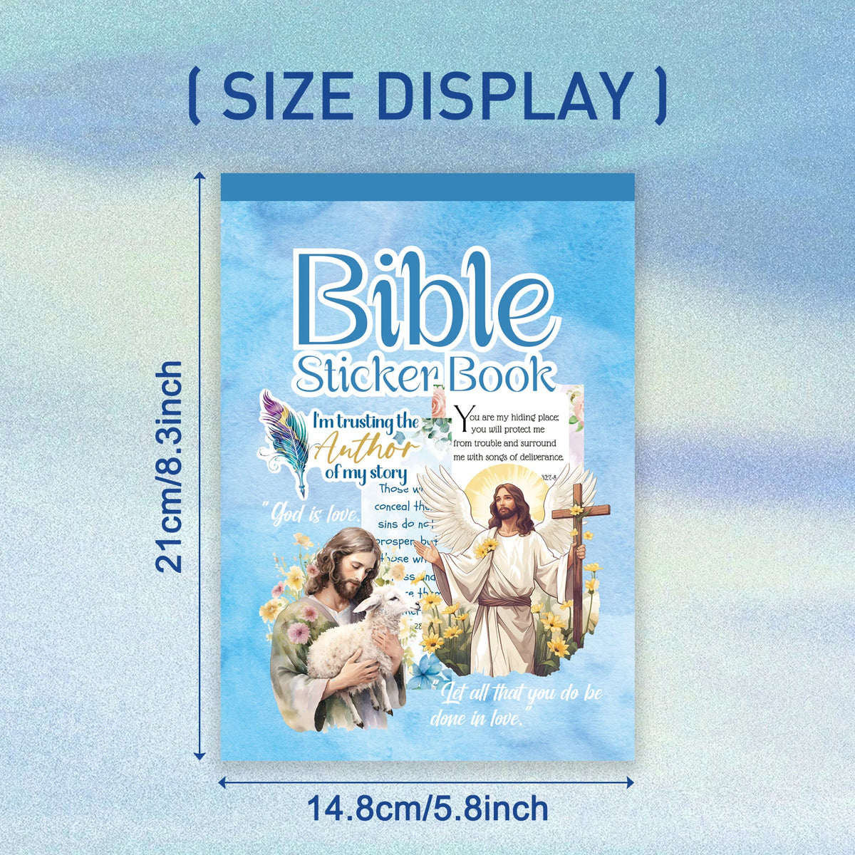 livre stickers religieux fleurs papillons textes bible inspirants coloriage journal planner