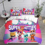 Literie enfant Super Kitties couleur jaune clair