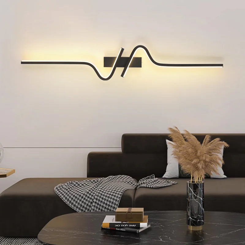 lumière murale moderne led contemporain éclairage chambre salon entrée télévision