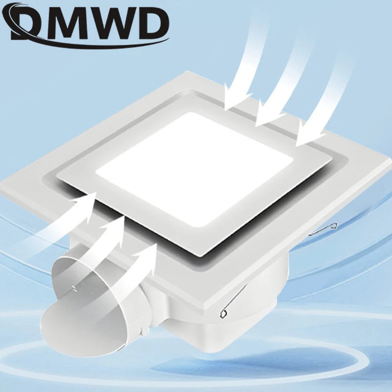 ventilateur led extraction lampe intégrée 22w 26w blanc moderne fixations télécommande