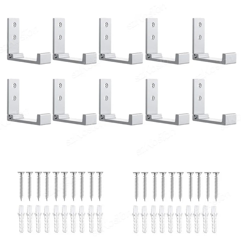 support mural pliable moderne vis fixations noir crochets peignoirs salle bain cuisine gọn lại