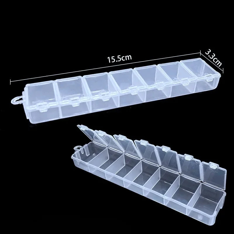 boîtes rangement bijoux transparentes compartiments clips modernes organisation bagues boucles d'oreilles