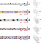connecteurs led transparents 24v 2pin 3pin 4pin 8mm 10mm lot pièces adhésifs modernes