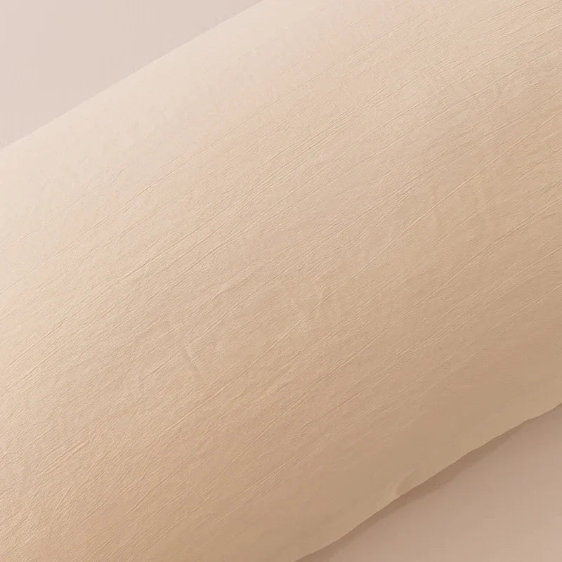 taie d'oreiller longue couple beige grande taille coton moderne lit double confort