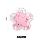 serviettes table moderne rose clair blancs fleurs paillettes translucides silicone anti dérapantes