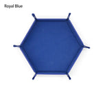 plateau jeu pliable moderne velours doux dés clips métalliques marron bleu marine rouge vert