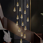 suspension lumineuse moderne élégante noir doré transparent câble ajustable led 90 260v 249 2000lm