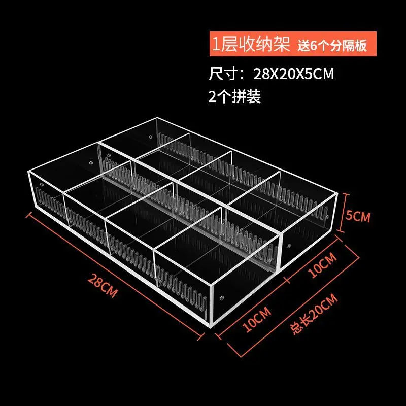 organisateur moderne réutilisable transparent pliable respectueux environnement adhésif articles divers stockage