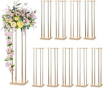 support fleurs métal doré moderne hauteur 100cm 60cm 80cm minimaliste décoration intérieure vases bougies