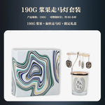 bougies parfumées verre transparent classique coffret cadeau décoration maison parfums roses baies figuier blanc