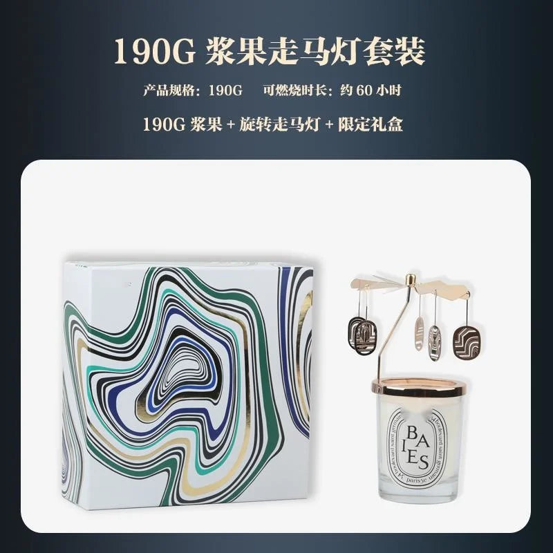 bougies parfumées verre transparent classique coffret cadeau décoration maison parfums roses baies figuier blanc