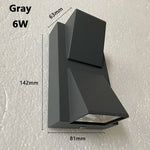 lampe murale extérieure contemporaine led aluminium étanche noir fixée mur entrée chambre coucher
