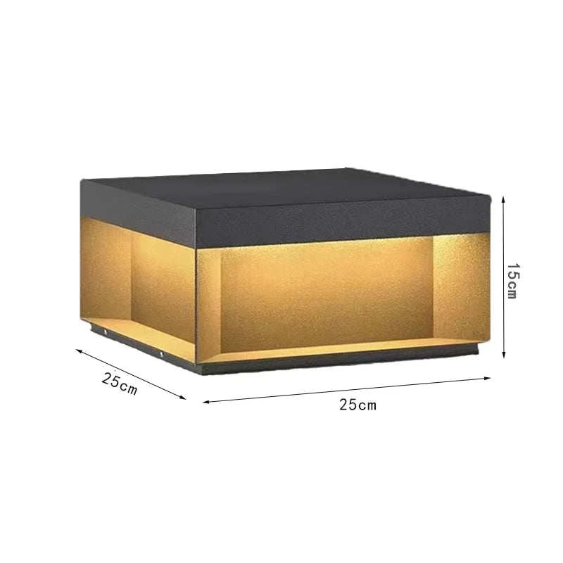 lampe solaire led moderne clôture extérieure noir mat étanche 249 flux lumineux 11w 3mètres