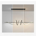 suspension lumineuse moderne spirale noir blanc métal câble 100cm 120cm
