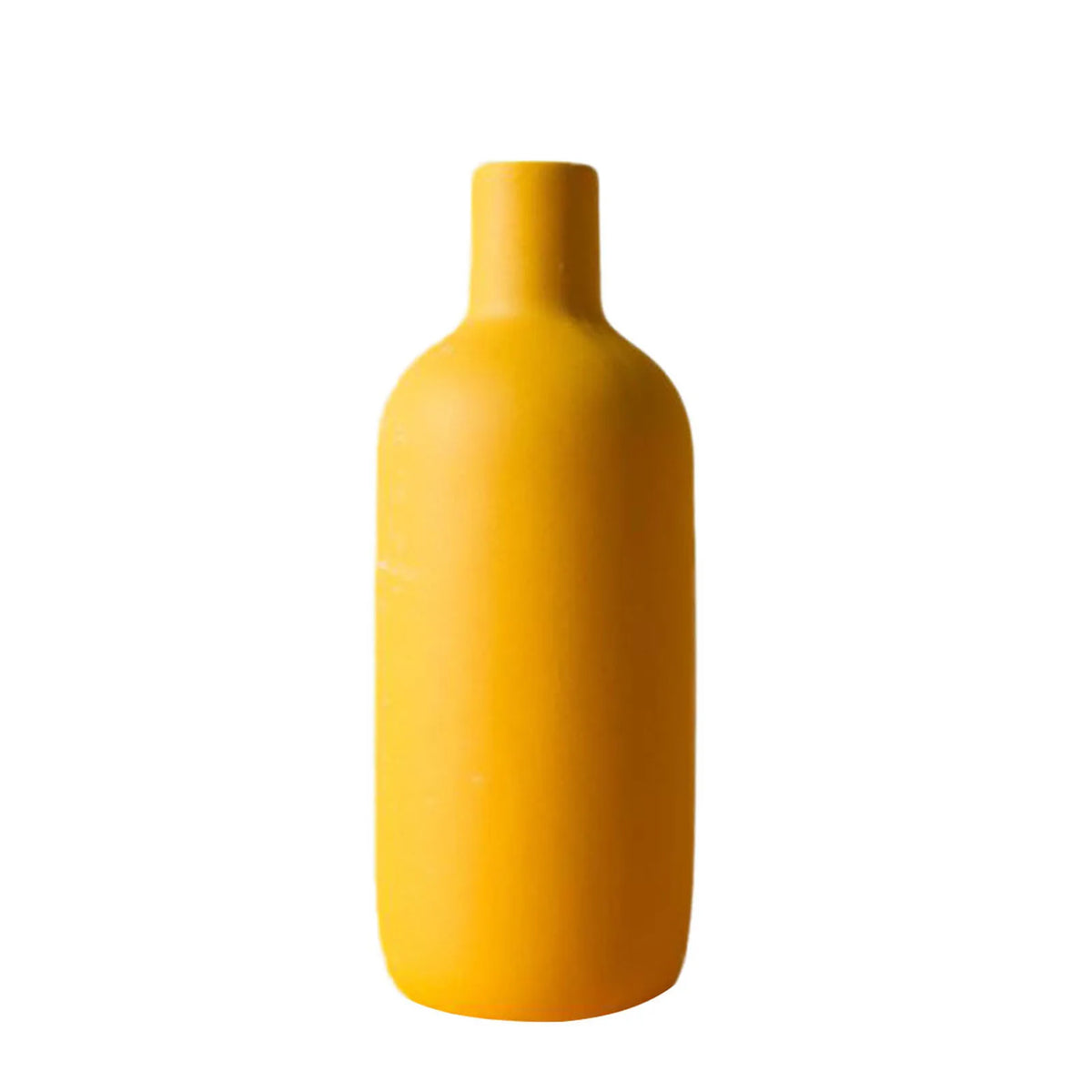 vases modernes orange jaune bleu mat opaques table decoration fleurs artificielles