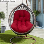 fauteuil suspendu coussin forme imperméable coton polyester marron vert bleu gris noir moderne confortable