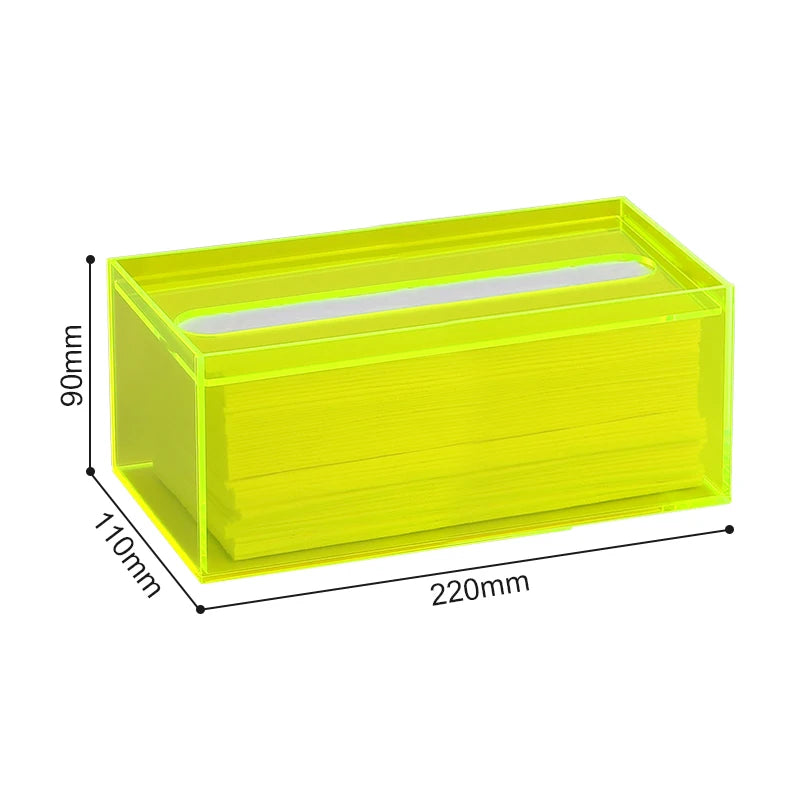 boîte mouchoirs transparente acrylique moderne maison table manger décoration intérieure