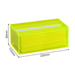 boîte mouchoirs transparente acrylique moderne maison table manger décoration intérieure