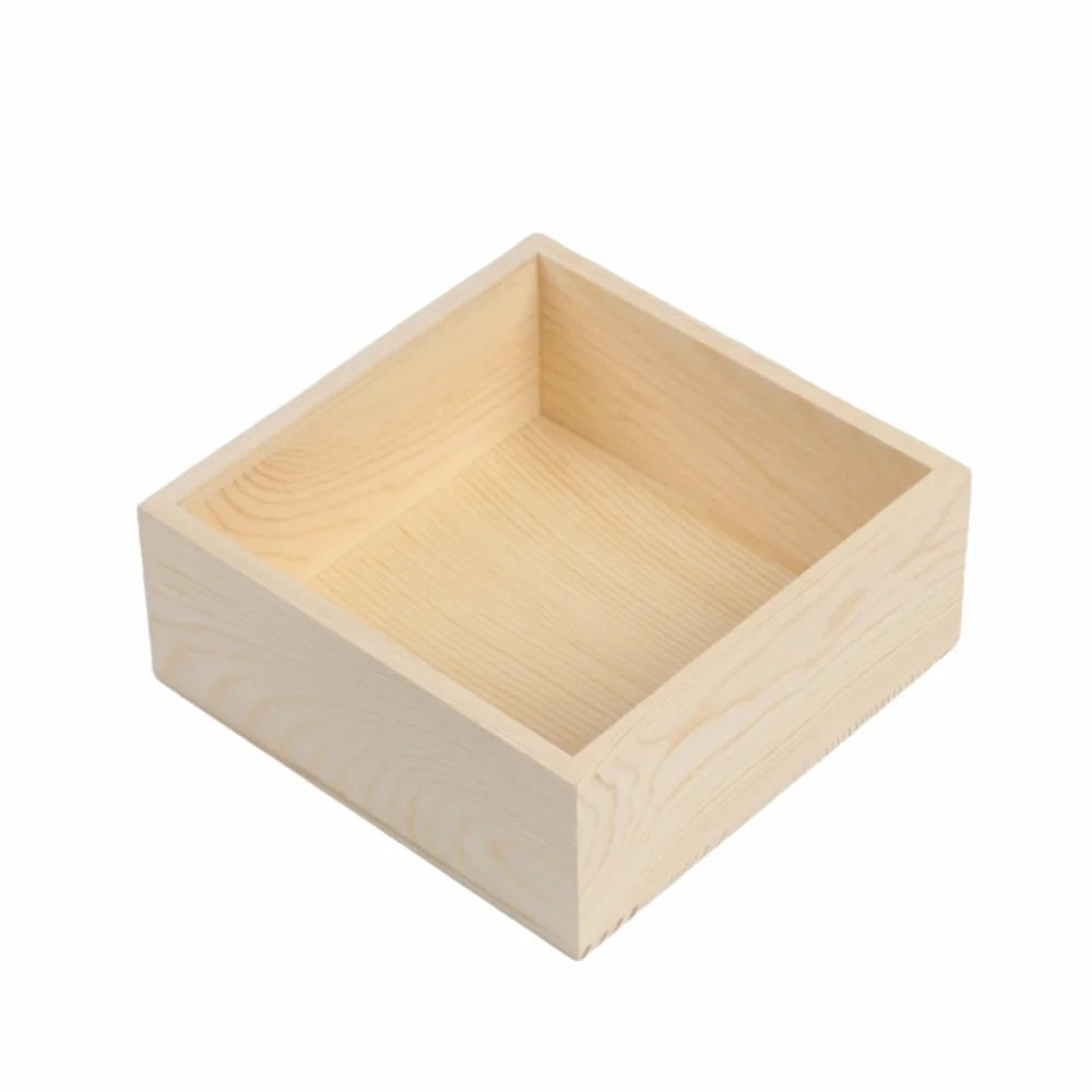 boîte rangement bois réutilisable moderne kit médical boîte carrée naturelle opaque minimaliste