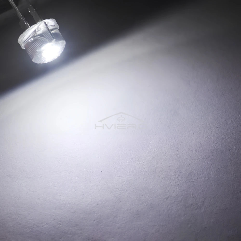 diodes led coniques blanc rouge vert jaune bleu warm 8mm sans fixation transparentes