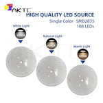 source lumineuse led argentée moderne 36w 120° cci 300ma 108 115v smd2835