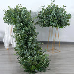 décoration florale artificielle mariage vert blanc doré feuilles fleurs minimaliste intérieur événement