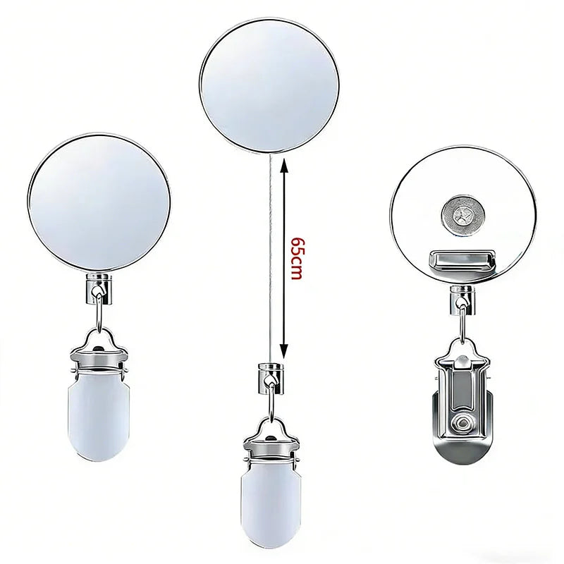 clip rétractable argenté fixe serviettes moderne porte clés antiperte utilitaire cuisine salle bain