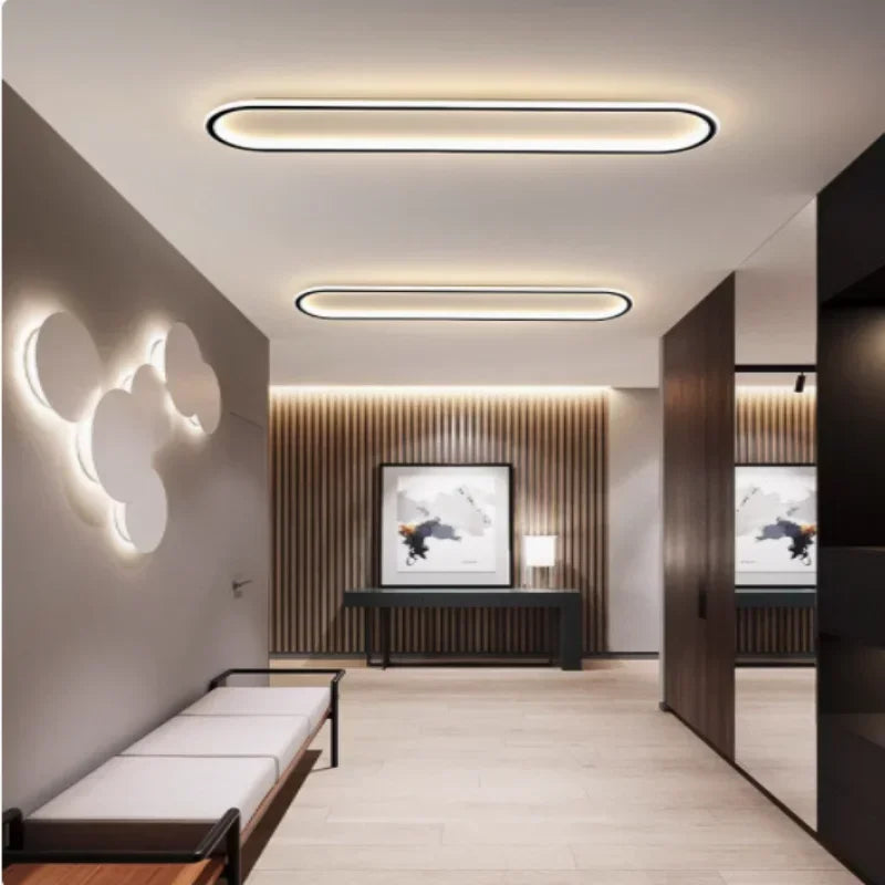 lampe led moderne ovale aluminium noir 40 60 80 cm blanc opaque autonomes
