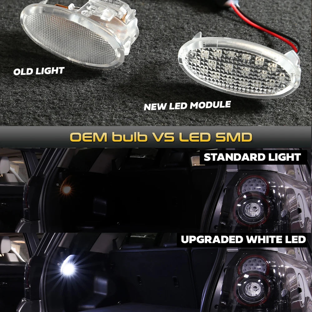 lampe led coffre voiture blanc moderne 18smd 3w 3400lumens t10 w5w 12v land rover