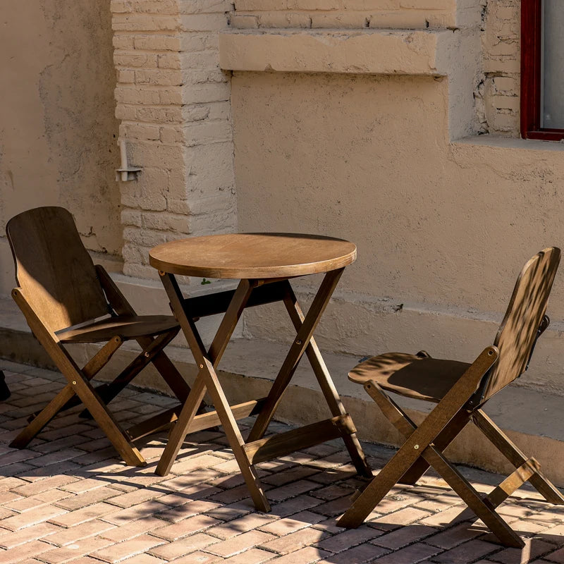 table pliante bois moderne minimaliste scandinave rétro nostalgie salon balconDecoration maison