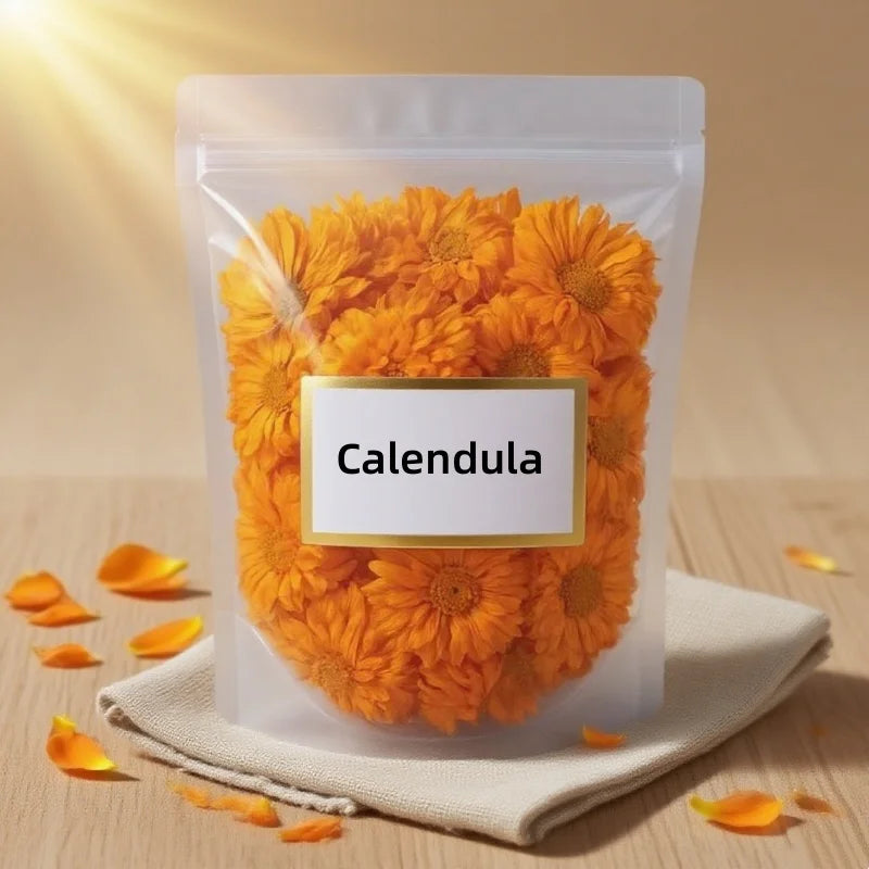 fleurs séchées orange pétale calendula naturel decoration maison intérieur 100g 200g