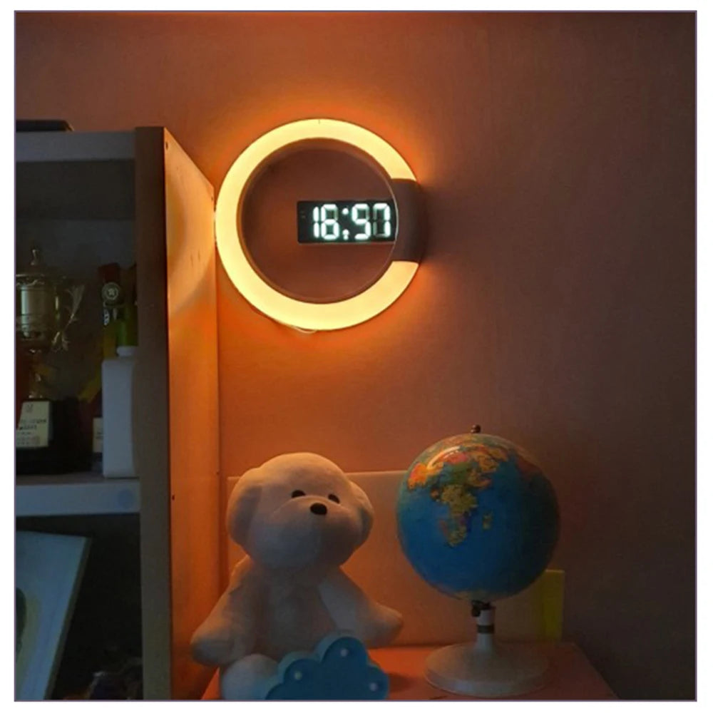 Horloge miroir avec affichage température