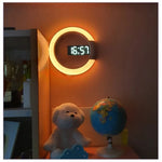 Horloge miroir avec affichage température