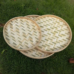 paniers rangement bambou tressé traditionnels rustiques naturels artisanat