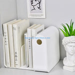 organisateur blanc minimaliste rangement livre stylo bloc notes plantes to do listiaux