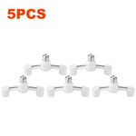 adaptateur lampe e27 blanc moderne base lumiere plastique fixations invisibles deux pieces