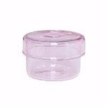 boîtes rangement verre transparentes modernes couleurs vert orange jaune rose clips papier respectueux environnement