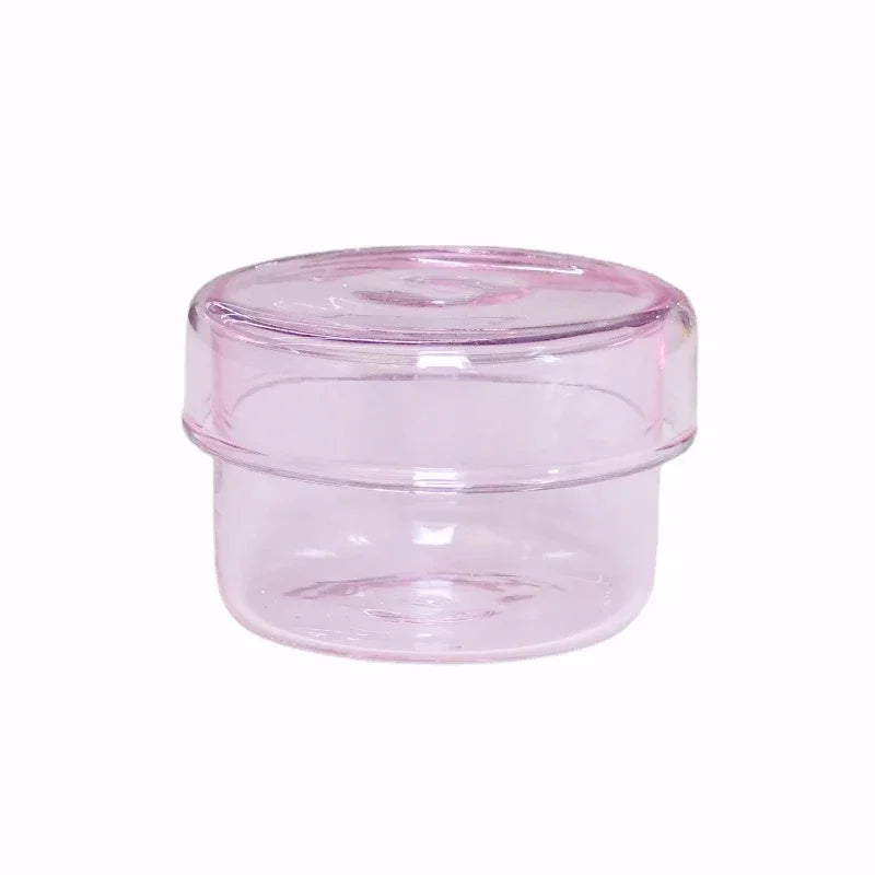 boîtes rangement verre transparentes modernes couleurs vert orange jaune rose clips papier respectueux environnement
