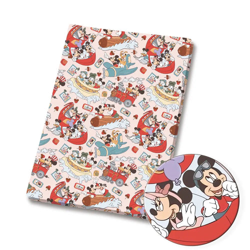 papier cadeau motif mickey mouse disney multicolore enfant fête anniversaire décoration maison coton