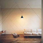 Lampe suspendue nordique avec éclairage blanc chaud