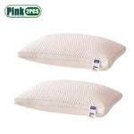 oreiller rafraîchissant fibre polyester géométrique blanc bleu clair moderne confortable coton hexagonal lit voyage