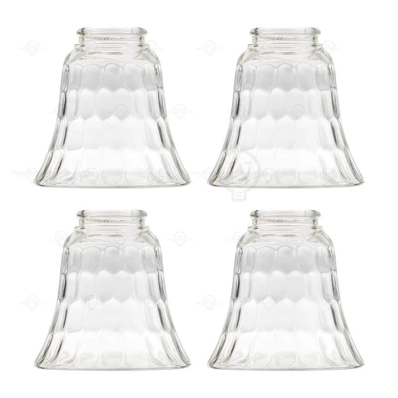 abat jour verre transparent relief floral classique plafonnier luminaire opacité traditionnel fixations invisibles