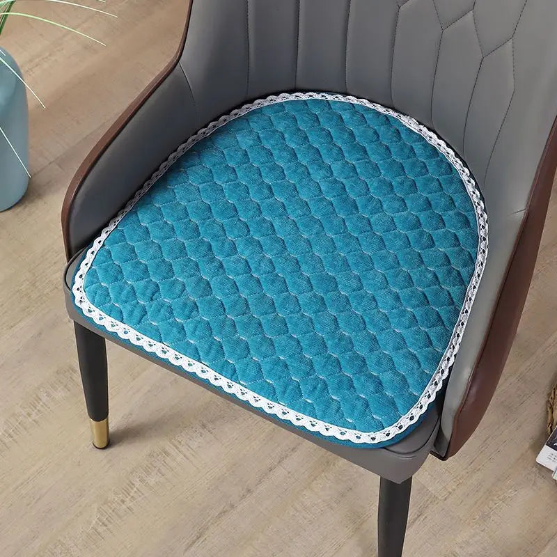 coussin chaise quilté moderne fibre polyester coton géométrique noir gris orange bleu