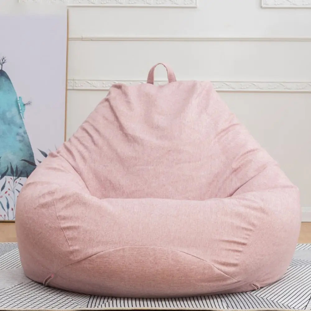 coussin sol moderne coton bleu marine gris clair rose pâle uni confortable poignée 80x90cm