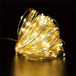 guirlande lumineuse led jaune décoration mariage noël anniversaire usb festive chaleureuse intérieure extérieure